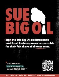 Sue Big Oil poster